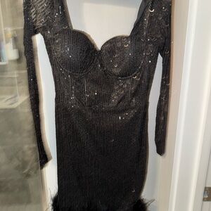 Windsor Black Sequin Dress